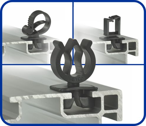 Quarter-Turn Mount Wire Clips